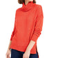 Bar III Women's Turtleneck High-Low Sweater Red Size Medium