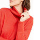 Bar III Women's Turtleneck High-Low Sweater Red Size Medium