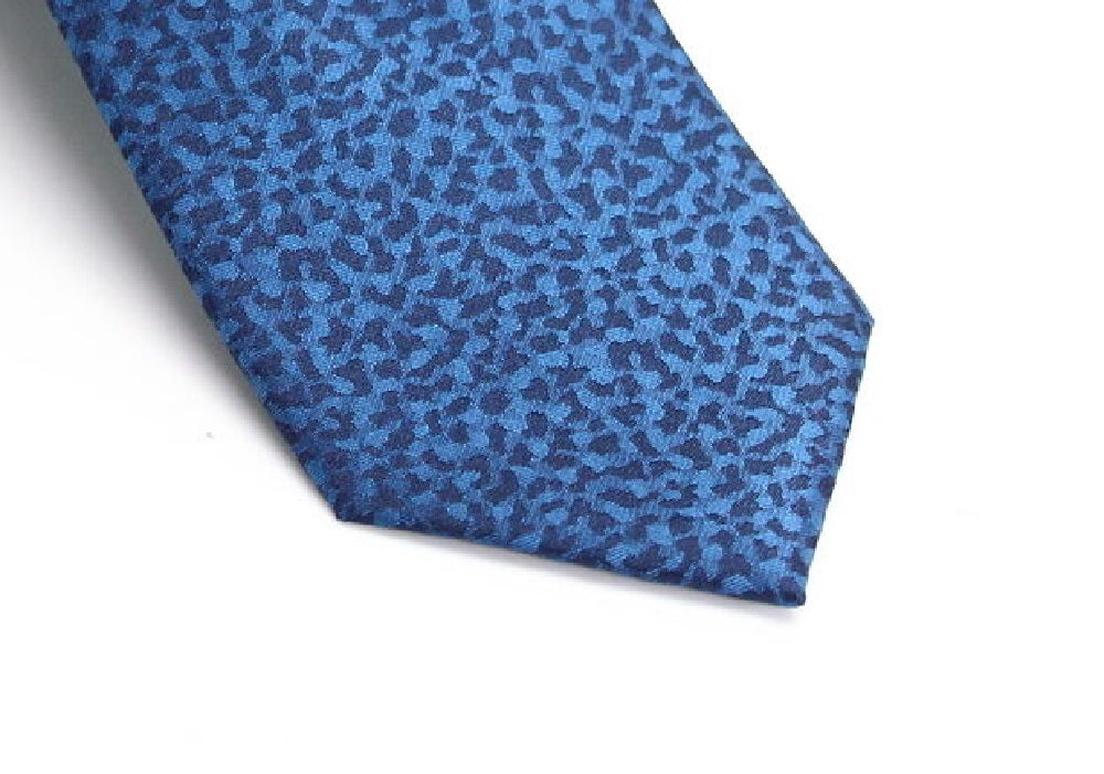 INC International Concepts Men's Classic Abstract Textured Tie Blue One Size