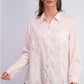 Charter Club Women's Woven Solid Tencel Shirt Pink Size Medium
