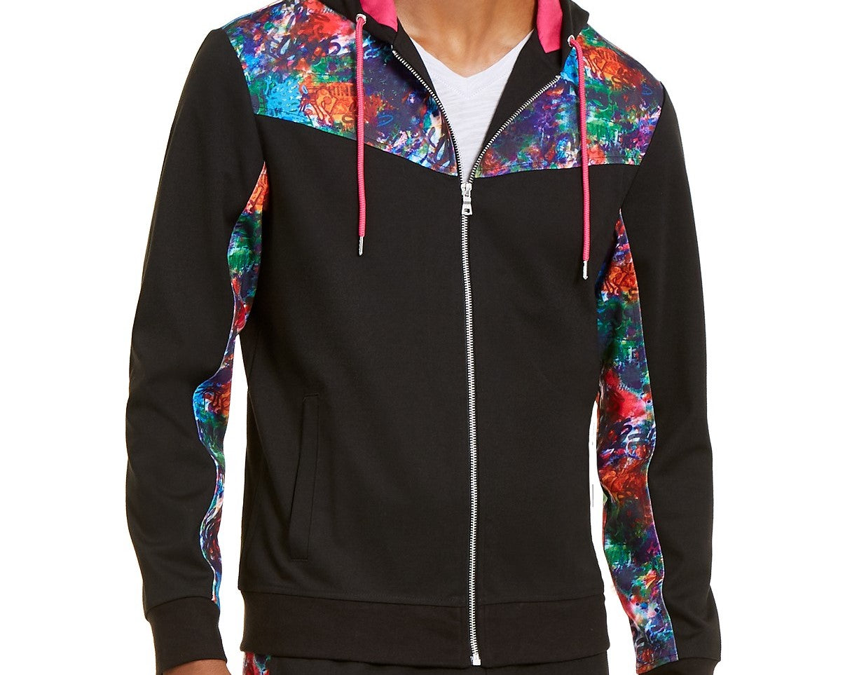 INC International Concepts Men's Spotlight Track Jacket Black Size 2 ExtraLarge
