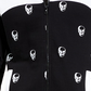 INC International Concepts Men's Skull Track Jacket Black Size Large