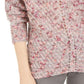Style & Co Women's V-Neck Dolman-Sleeve Sweater Pink Large