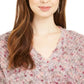 Style & Co Women's V-Neck Dolman-Sleeve Sweater Pink Small