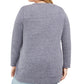 Style & Co Women's Whimsy Sweatshirt Blue Size Small