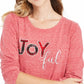 Style & Co Joyful Graphic Sweatshirt Red Size XX-Large