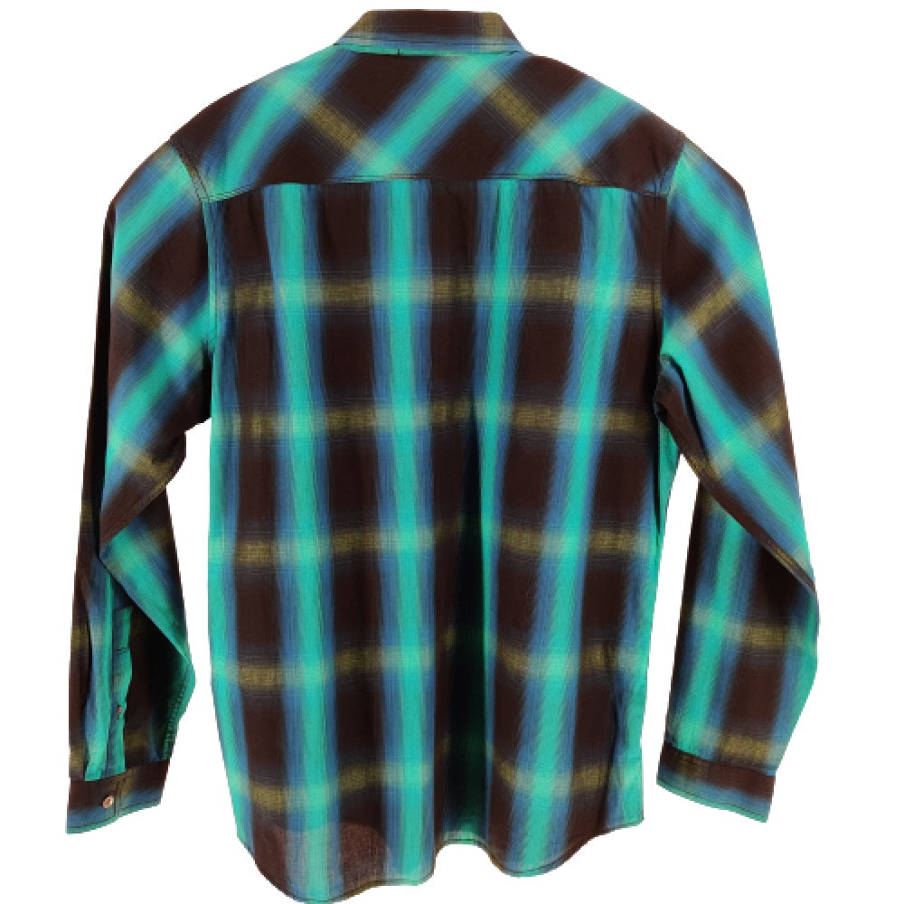 INC International Concepts Men's Leo Plaid Shirt Blue Size Extra Small