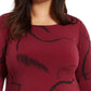 Alfani Women's Plus Size Printed Handkerchief-Hem Top Mal Gestr Stch Size OX