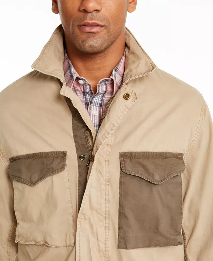 American Rag Men's Beverly Field Jacket Beigekhaki Size Extra Large