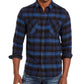 American Rag Men's Jason Plaid 2.0 Shirt Navy Size Small