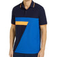 Club Room Men's Colorblocked Performance Polo Shirt Dark Blue Size Large