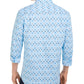 Club Room Men's Circle Print Shirt  Light Blue Size 2 Extra Large