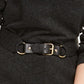 INC International Concepts Women's Belted Tunic Sweater Charcoal Size Large