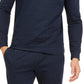 Alfani Men's Classic-Fit Stretch Stripe Knit Sweatshirt Navy
