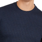 Alfani Men's Classic-Fit Stretch Stripe Knit Sweatshirt Navy