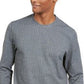 Alfani Men's Classic-Fit Stretch Stripe Knit Sweatshirt Gray Size Small