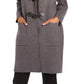 Charter Club Women's Hooded Coatigan Gray Size Small