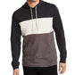 Sun + Stone Men's Colorblocked Hoodie Coal Size Large