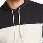 Sun + Stone Men's Colorblocked Hoodie Coal Size Large