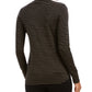 Charter Club Women's Striped Mock-Neck Top Black Size Large