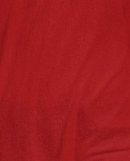 Style & Co Women's Crochet-Yoke Top Red Size Medium