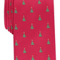 Club Room Men's Classic Evergreen Neat Tie Red Size Regular