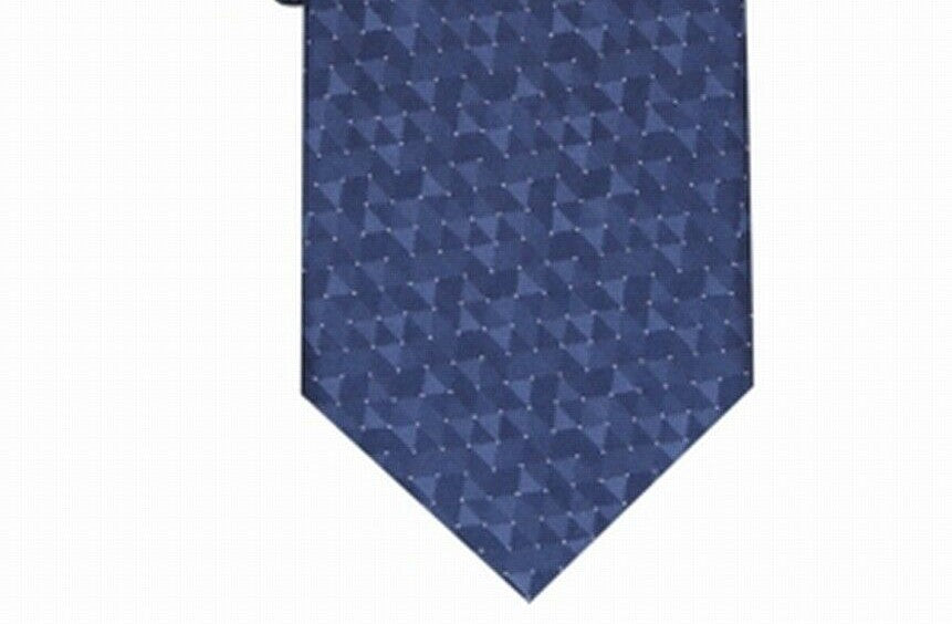 Alfani Men's Slim Geo Tie Navy Size Regular