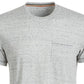 Sun + Stone Men's Blair Contrast Neck Stitch T-Shirt  White Size Large