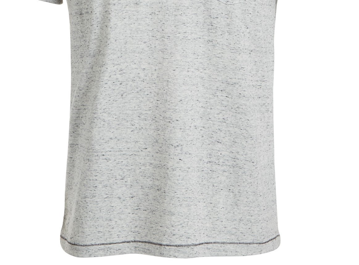 Sun + Stone Men's Blair Contrast Neck Stitch T-Shirt White Size Medium