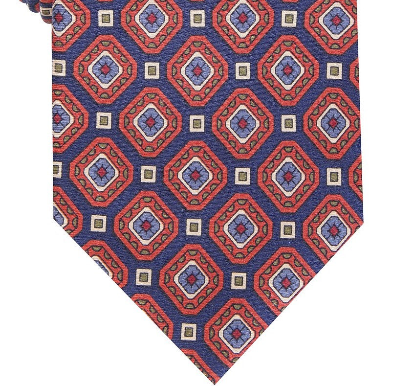 Tasso Elba Men's Sergio Medallion Tie Navy Size Regular