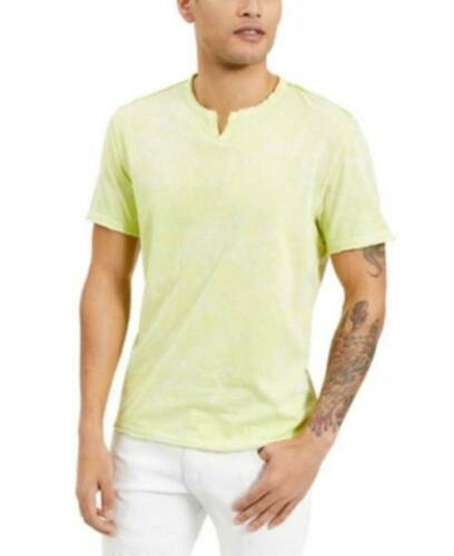 INC International Concepts Men's Row Tie-Dye T-Shirt Gold Size Extra Large