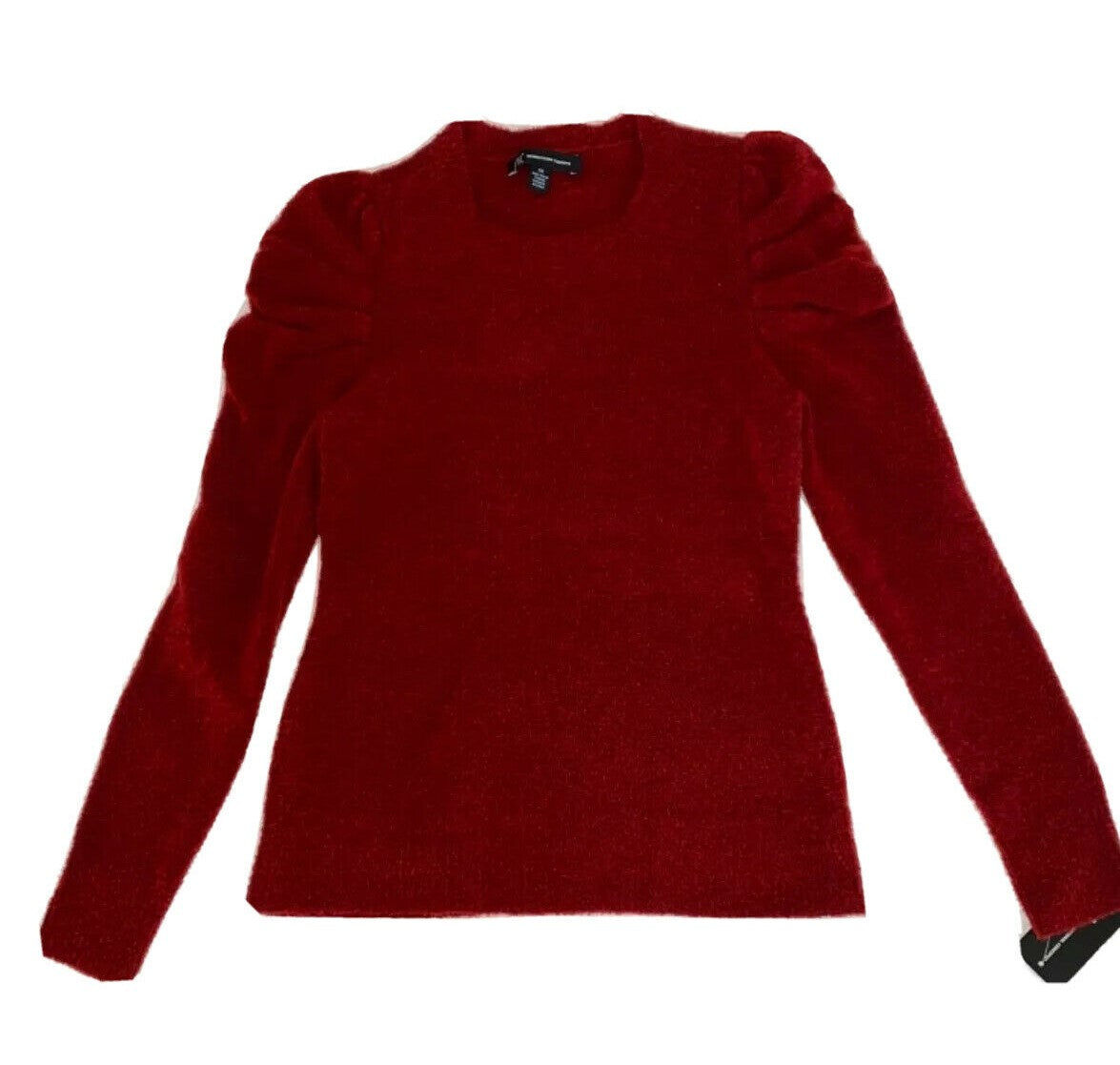 INC International Conceps Women's Puff-Sleeve Sweater Red Size Large