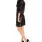 INC International Concepts Women's Sequin Sheath Dress Black Size Extra Small