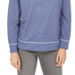 Style & Co Women's Contrast-Stitched Sweatshirt  Blue Size Medium