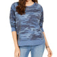 Style & Co Women's Camo Sweatshirt Blue Size 2 Extra Large