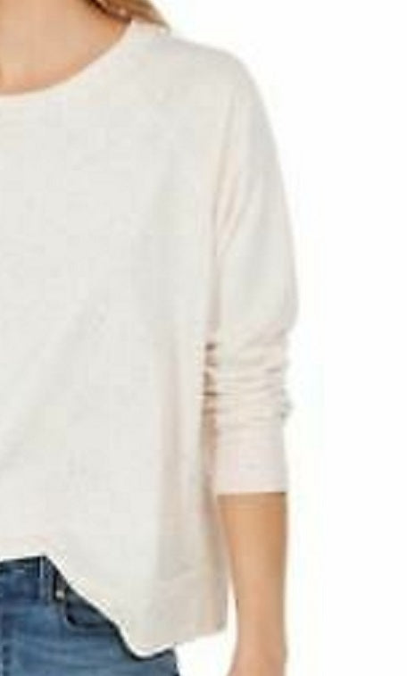 Style & Co Women's Speckled Sweatshirt White Size Extra Large
