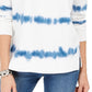 Style & Co Women's Tie-Dyed Sweatshirt White Size Large