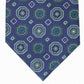 Tasso Elba Men's Classic Medallion Silk Tie Green Size Regular
