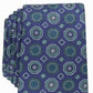 Tasso Elba Men's Classic Medallion Silk Tie Green Size Regular
