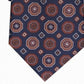 Tasso Elba Men's Classic Medallion Silk Tie Orange Size Regular