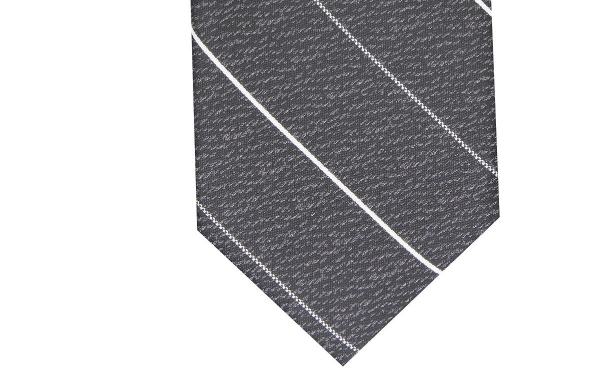 Alfani Men's Slim Stripe Tie Black Size Regular