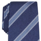 Tasso Elba Men's Classic Stripe Silk Tie Navy Size Regular