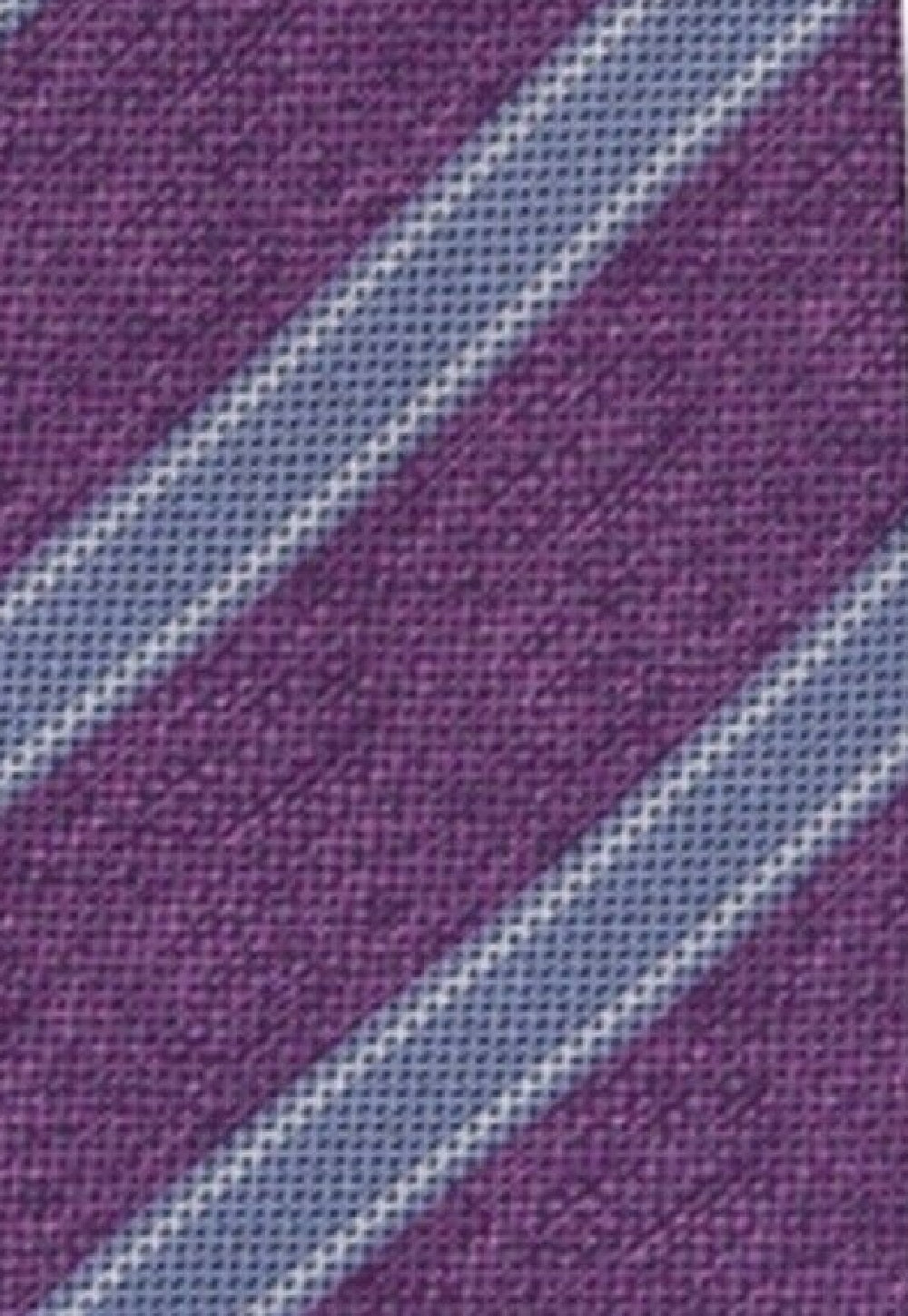 Tasso Elba Men's  Stripe Silk Tie Purple One Size