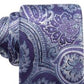 Tasso Elba Men's Classic Paisley Silk Tie Purple Size Regular