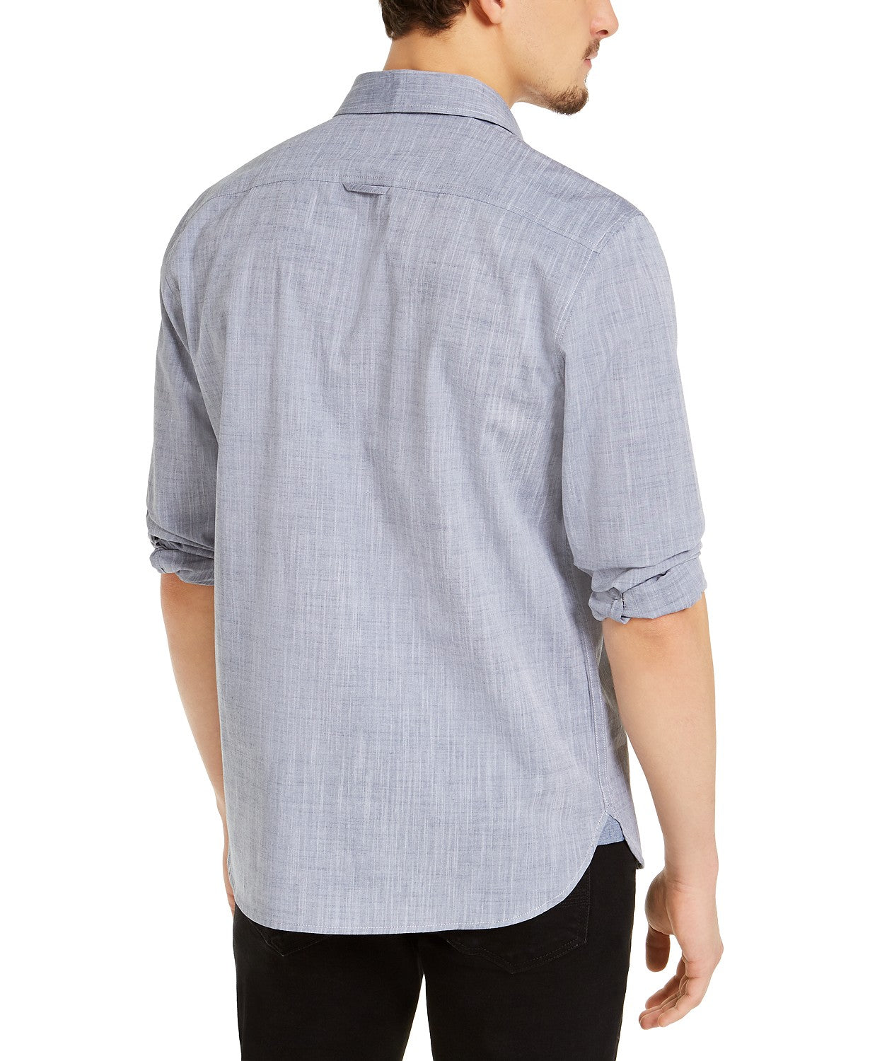 Sun + Stone Men's Kevin Regular-Fit Chambray Shirt Size Medium