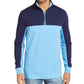 Club Room Men's Regular-Fit Colorblocked 1/4-Zip Sweatshirt Dark Blue Size Small