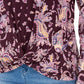 Style & Co Women's Printed Twist-Hem Top Medium Purple Size XX-Large