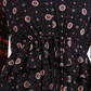 Style & Co Women's Tie-Waist Peasant Blouse Black Size Extra Large