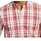Club Room Men's Simon Stretch Plaid Shirt Red Combo Size Extra Large