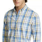 Club Room Men's Plaid Shirt Yellow Size Medium